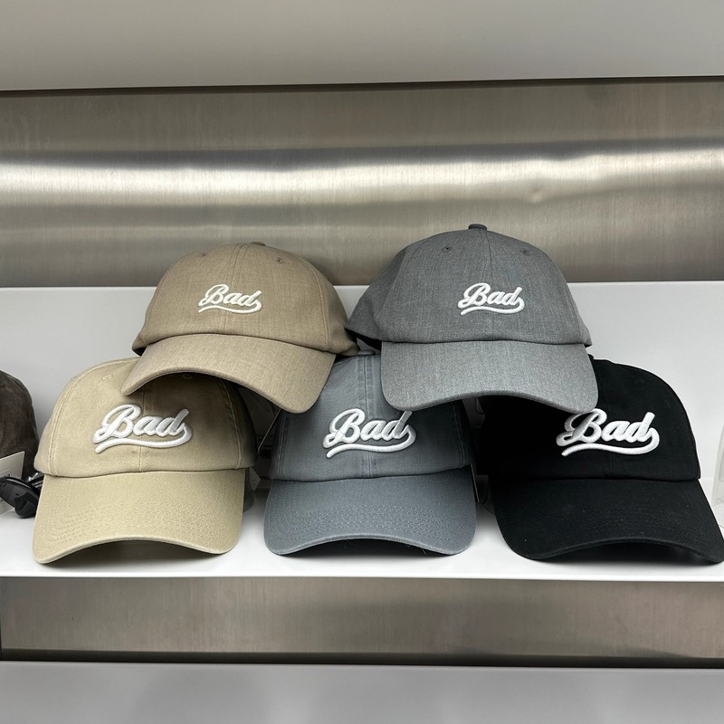 Badblood big-mark baseball cap new style embroidered letters solid color sports couple style adjustable for men and women