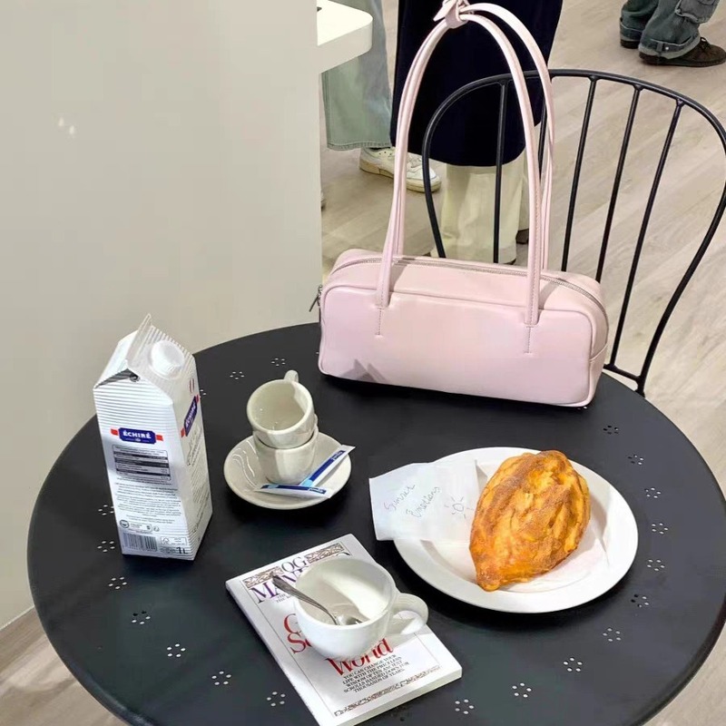 Korean version of niche high-end bow underarm bag for women new fashionable casual and versatile large capacity shoulder bag