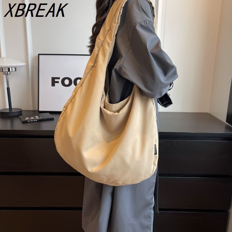 【1.05 million people collect this brand】XBREAK bag casual new versatile canvas bag large capacity tote simple single-shoulder Korean crossbody bag