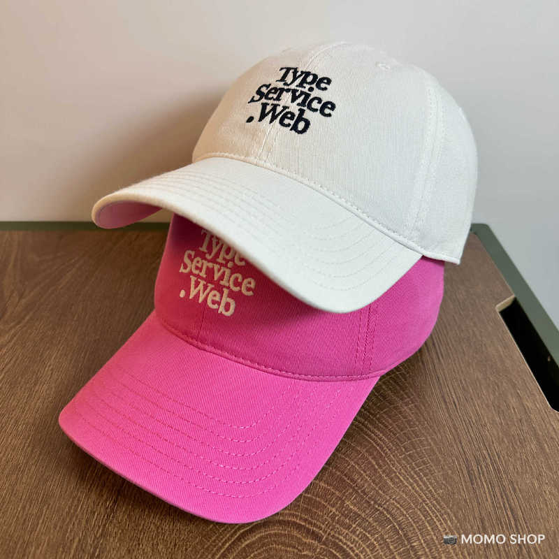 Type Service Web Korean version of English embroidered baseball cap fashionable and versatile men and women same wide-brimmed baseball cap
