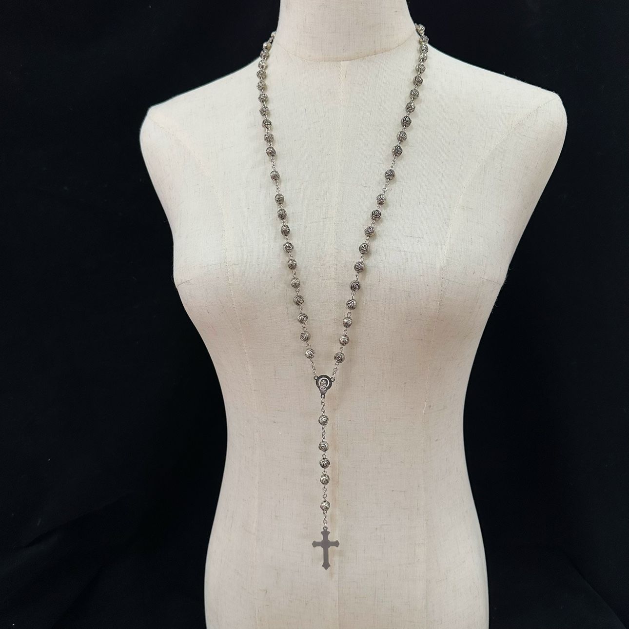 【Shop Hot Sell】Holy Cross Multicolor Retro Cross Necklace Punk Lolita Long Necklace Sweater Chain Abi Elegant Y2k