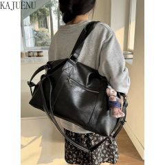 Fashionable and cool large capacity hand-held travel bag for women's new Korean style casual tote bag one-shoulder crossbody luggage bag