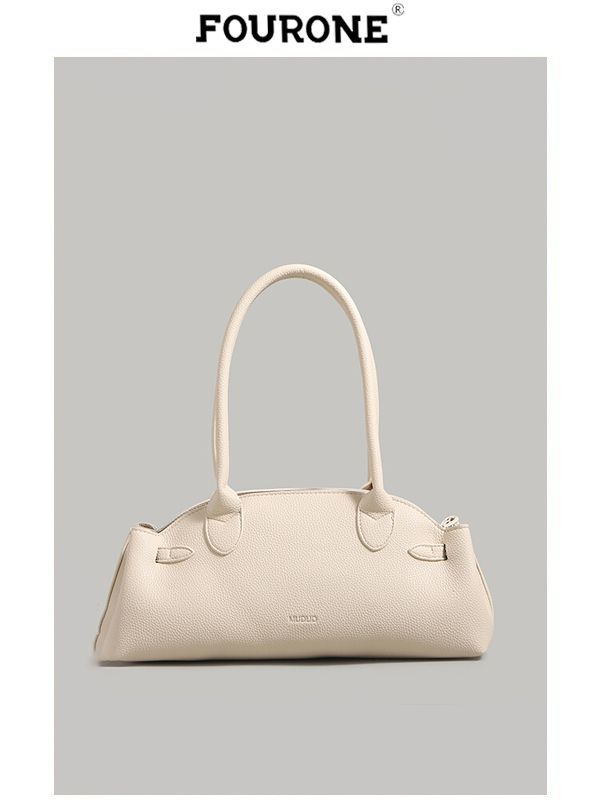 FOUR ONE high-end lychee pattern underarm bag for women's new versatile commuter handbag simple and fashionable shoulder bag