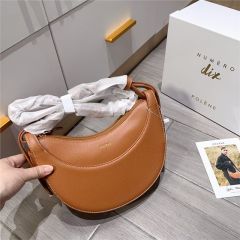 【96% positive review rate】French poleno paris women's bag niche leather crescent bag cowhide saddle bag women underarm crossbody shoulder bag
