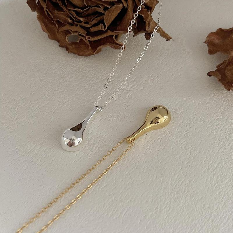 Fan Zhiqiao Korean version of 925 sterling silver necklace simple temperament ins internet celebrity Xiaohongshu necklace