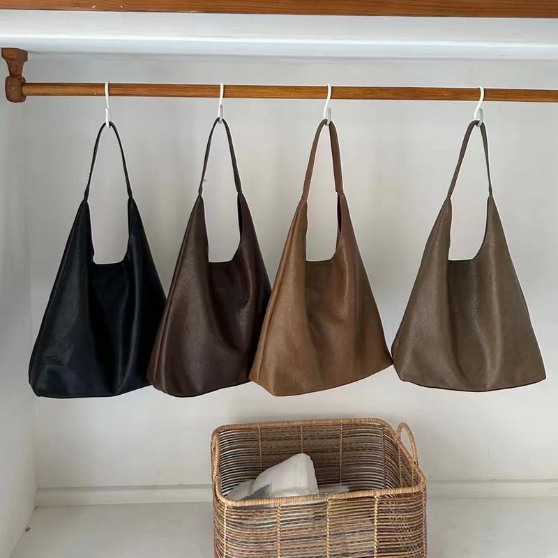 Large capacity tote bag for women's new Korean version of high-end fashion trendy simple casual and versatile shoulder bag