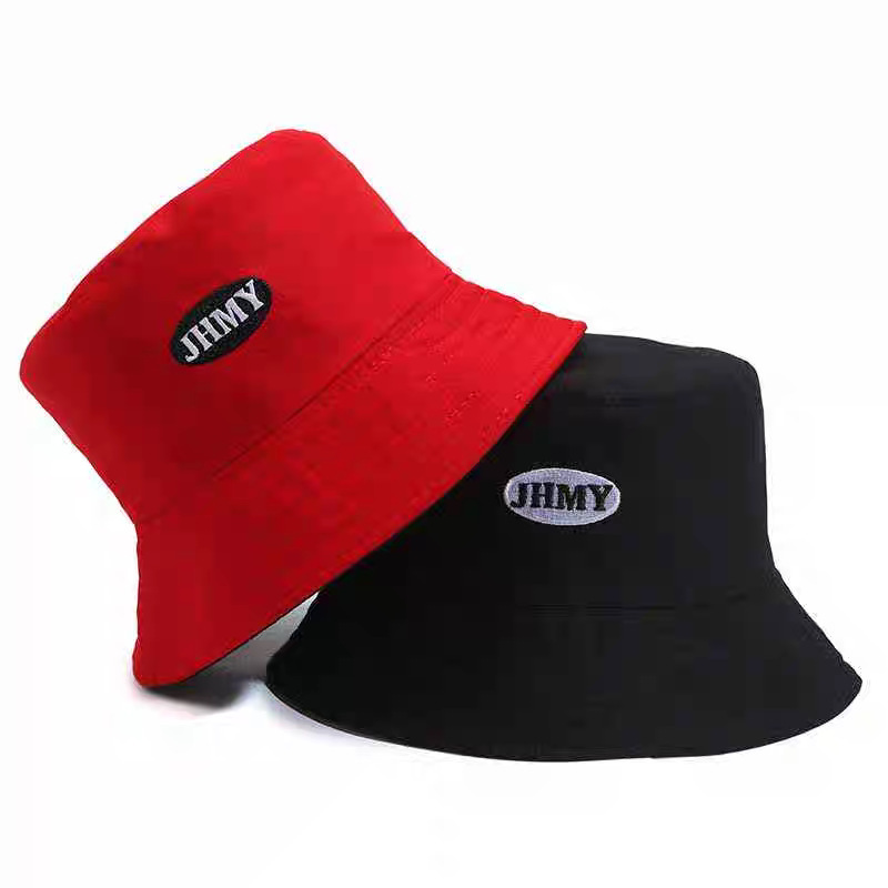 Korean style student fashionable and versatile short-brimmed outdoor basin hat sun protection hat hat double-sided can be equipped with an embroidered fisherman's hat