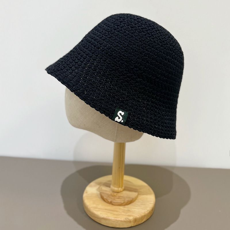 Labeled letters cotton linen basin hat sunscreen bucket hat beach face showing face little fisherman hat travel hat women summer hat