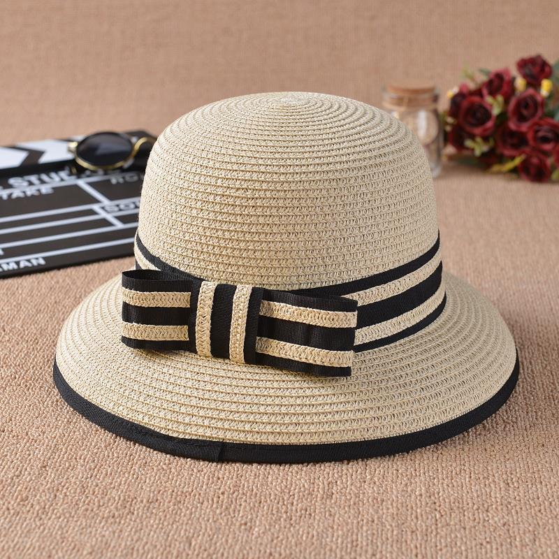 【90% positive rate】Hat women spring, summer and autumn fashionable beach sun hat fisherman basin hat sun protection sun protection foldable casual face covering straw hat