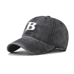 Cross-border cotton washing and old B letter embroidered baseball cap for men and women outdoor personality English baseball cap