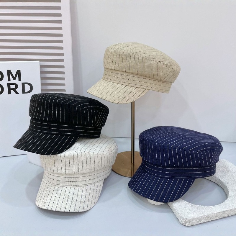Breathable beret Japanese octagonal hat Retro chef work versatile baseball cap kitchen painter restaurant hat