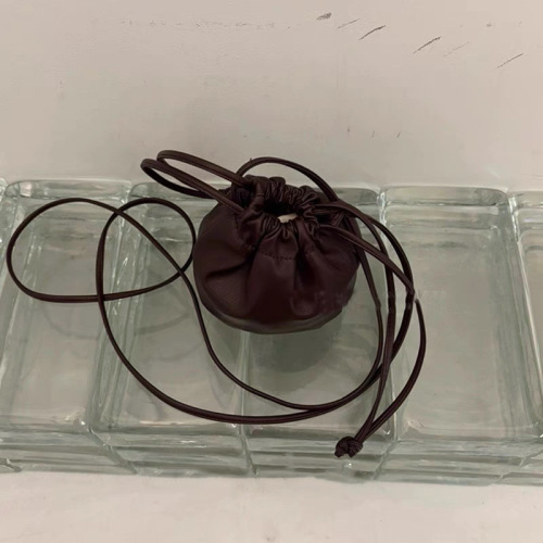 Korean mini bucket bag creative crossbody hanger coin wallet accessories soft small bag