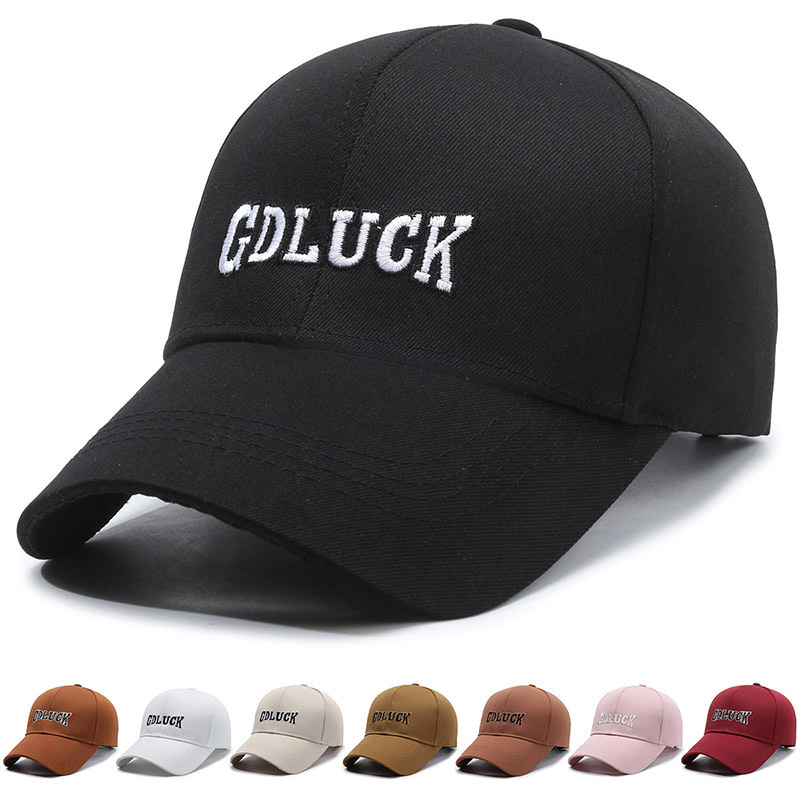 Korean version of hat showing face small letter embroidered baseball cap versatile outdoor casual sun hat sun protection baseball cap trend