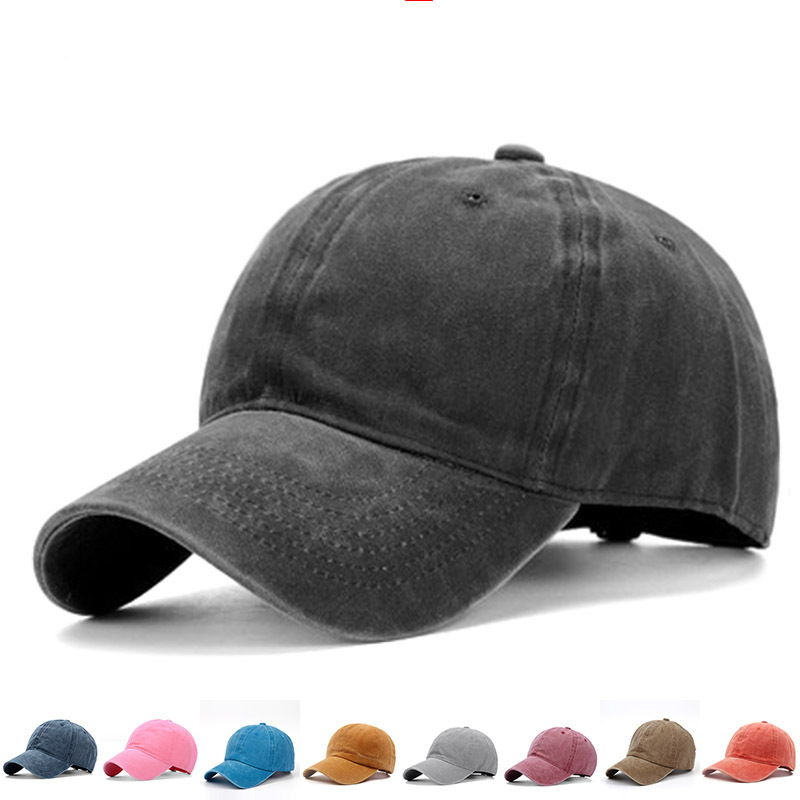 Spring and Autumn Hat Summer Outdoor Baseball Cap Washing Baseball Cap Korean Style Old Denim Sunshine Sun Hat Wholesale
