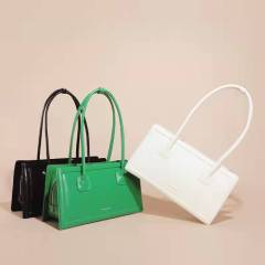 Shoulder bag autumn and winter new brand women's bag urban fashion tote bag oil wax leather women's niche design bag