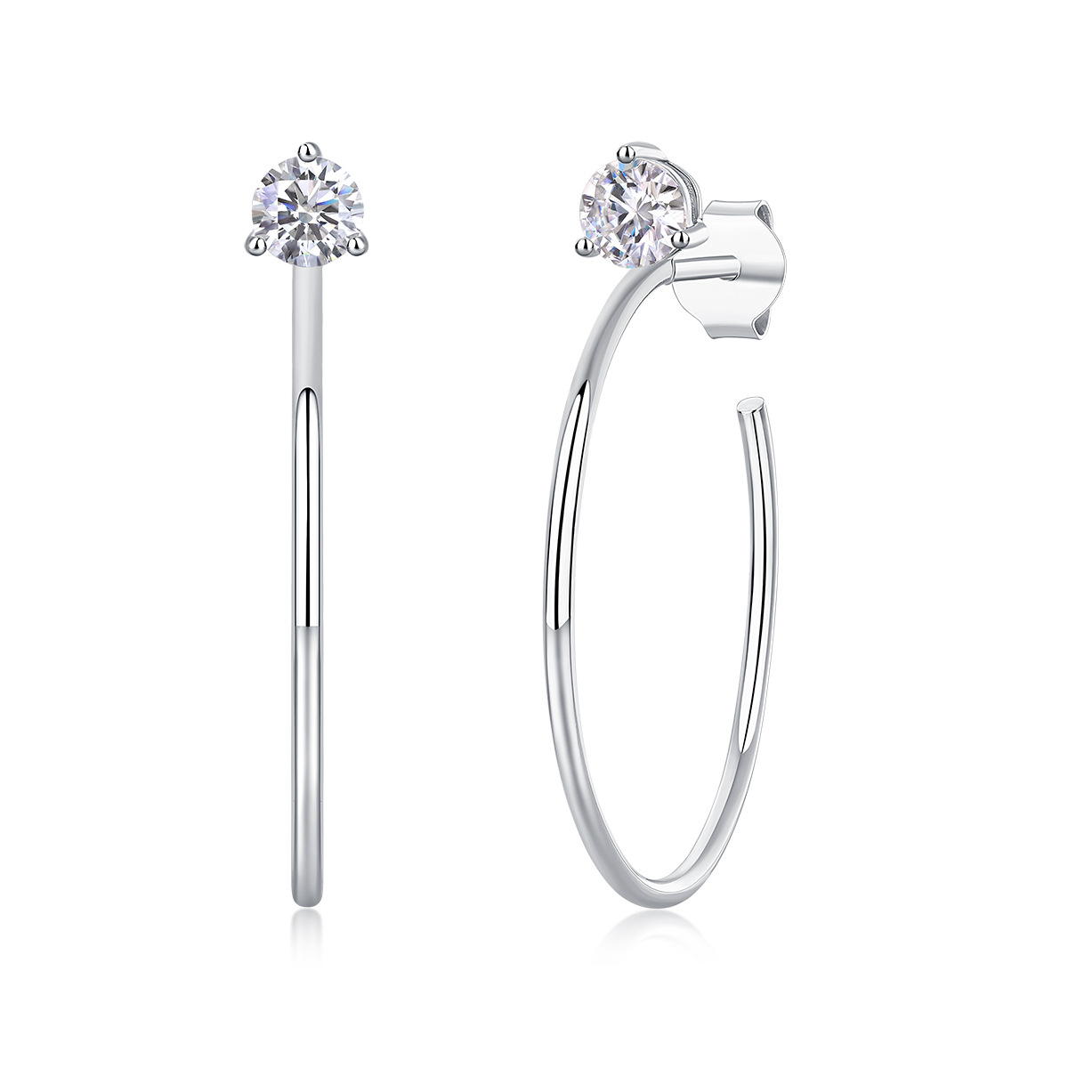 S925 Silver Gorgeous Afternoon Earring Moissanite New Earring Cross-border Hot-Selling Ear Jewelry Spot Wholesale