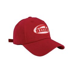 Red letter baseball cap showing face, small big hat brim baseball cap women's spring new style larger and deepened hat trend