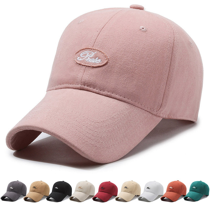Cross-border baseball cap baseball cap deep hat top showing face small four seasons style versatile fashion new embroidered letters wide brim