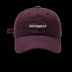 New Korean style baseball cap wide brim big face showing small men and women's big head circumference soft top embroidered baseball cap