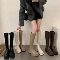Internet celebrity small brown high boots thick sole slim Martin boots but knee long boots Knight boots 2022 new model