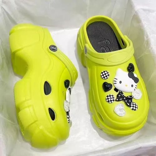 Women's thick-soled non-slip new style of bag-toe semi-slippers for women wearing comfortable soft-soled beach sandals