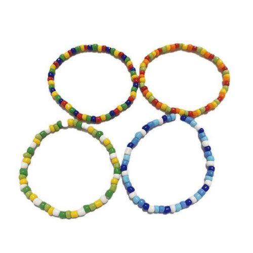 Rice beaded bracelet Japanese and Korean Thai version Tor Thanapob same bracelet rainbow color temperament accessories for women