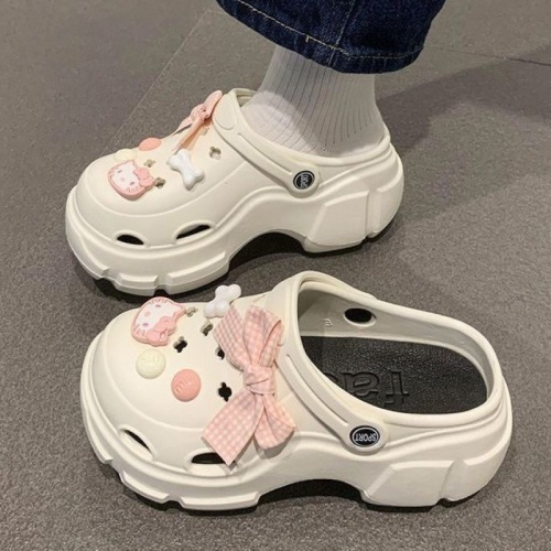 3.5cm hole shoes for women in summer wear new super thick sole fashion internet celebrity height-enhancing anti-slip anti-odor sandals