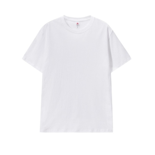 Men's pure cotton short sleeve 100% cotton summer new base T-shirt for men's round neck loose solid color Korean style trendy inner wear