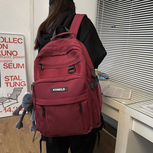 Schoolbag male ins Korean version Harajuku ulzzang female high school college student versatile large capacity multi-layer backpack backpack