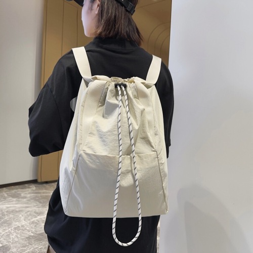 Men and women same style 2025 new double-shoulder sports nylon bag Ruiying one-shoulder waterproof sports commuter rope storage bag