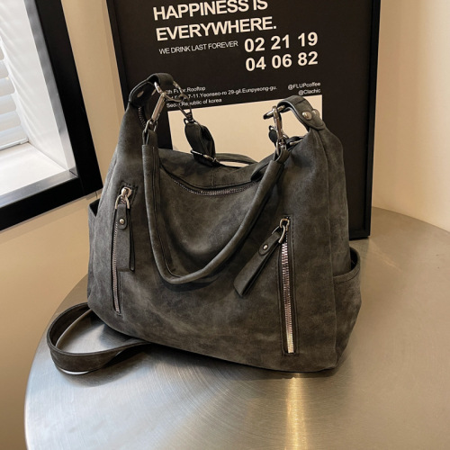 Large capacity bag for women's foreign trade new crossbody bag texture niche class college student shoulder bag commuting toy bag