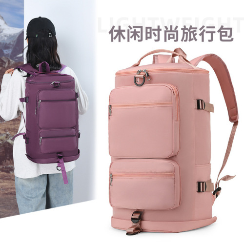 Cross-border multifunctional large-capacity handbag travel bag for business trips short-distance double back luggage bag men and women sports fitness bag 
