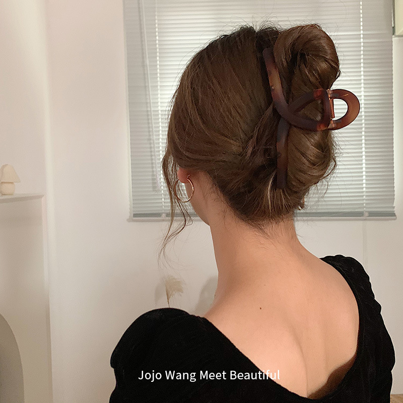 New large hair clip matte matte texture large scratch clip simple hair clip girl hair accessories