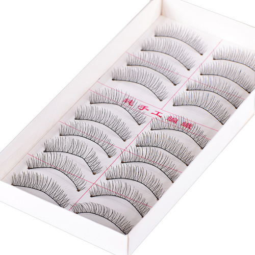 217 false eyelashes, cotton thread, photo studio eyelashes, cross-length, handmade black stems, cotton thread, to simulate natural makeup