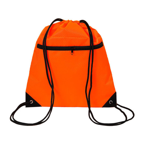 Polyester Rope Bag Custom Double Drawstring Bag Marathon Event Bag Sports Hiking Backpack Drawstring Oxford Cloth Bag