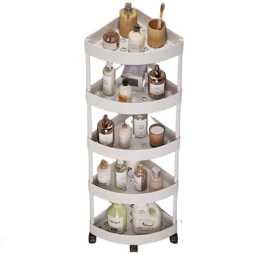 Bathroom sink shelf multi-layer organizer, corner cabinet, triangular cosmetic floor stand, bathroom storage rack