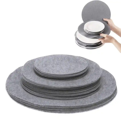 Felt plate partition pad Cross-border Amazon pan plate pad Thickened felt dish absorbent partition pad