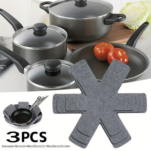 Cross-border felt pot pad hexagonal bowl plate tableware anti-slip insulation pad non-woven non-stick pot protective pad 10 pieces
