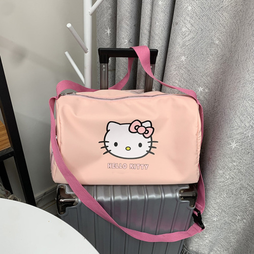 New hello kitty Japanese small fresh large capacity travel bag gym bag waterproof bag