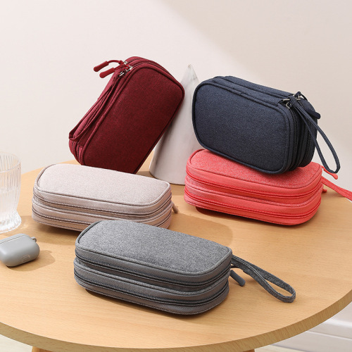 Digital accessories storage bag multi-layer power hard disk protection case power bank U disk shield headphone dustproof data cable