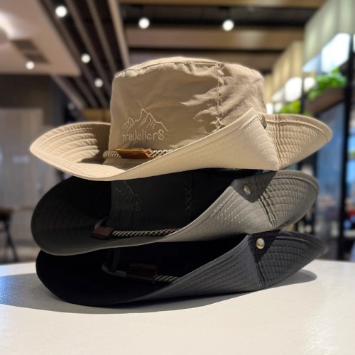 Summer outdoor sun protection hat quick dry mountaineering hat Western denim sun protection fisherman hat sun protection hat sun protection fisherman hat