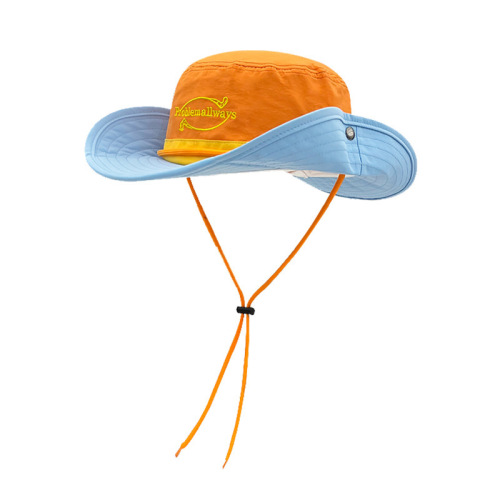 Outdoor mountaineering hat women color combination retro summer sunshade fisherman hat quick dry UV fishing sun hat men