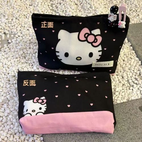 Fairy zz&Original Sweetheart Katie Portable Large Capacity Washing and Makeup Bag Hands Holding Outdoor Inner Coin Wallet