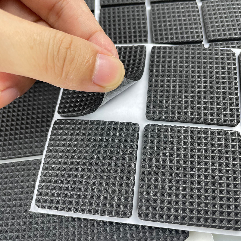 EVA Foam Furniture Non-Slip Mat, Single-Sided Backing Self-Adhesive Grid Foam Desk Leg Pad, Desk and Chair Noise Reduction Durable Pad