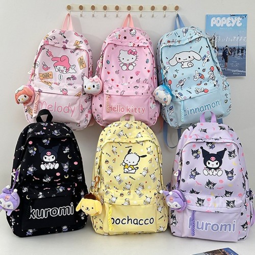 New Cross-border Student Backpack, Large Capacity, Primary and Middle School Print, Junior and Senior High School, University Students, Leisure, Simple Double Shoulder Bag