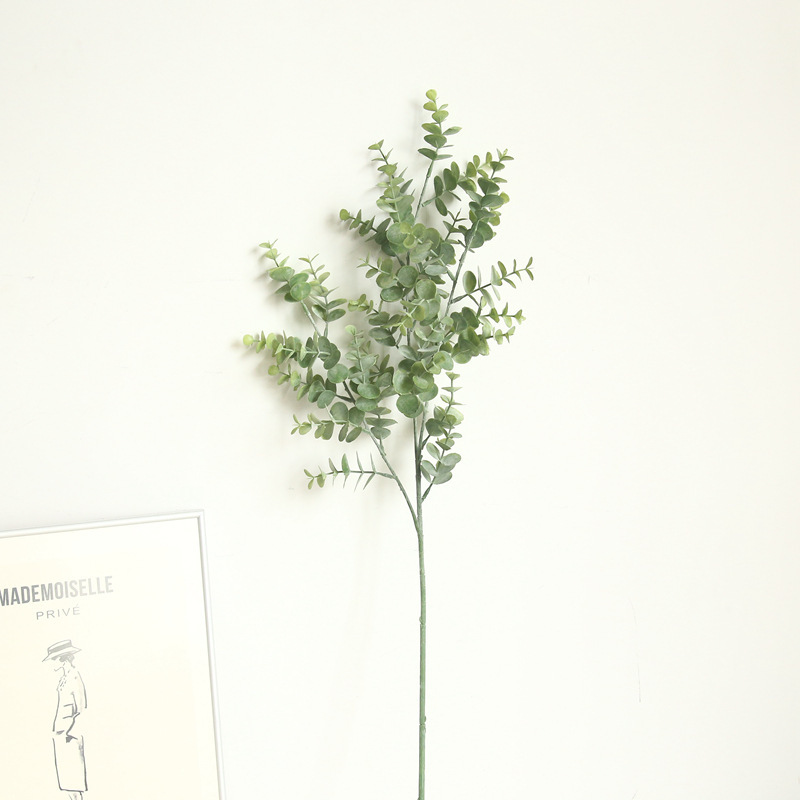 Embossed Eucalyptus Money Leaf Artificial Flower Manufacturer Home Decor Wedding Hand Bouquet Plant Fake Flower MW20207