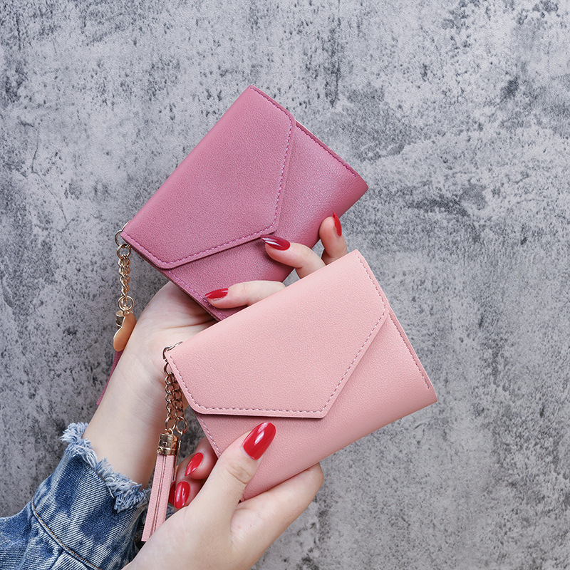 Factory direct sales new women's wallet tassel pendant lychee pattern wallet card holder coin purse wholesale