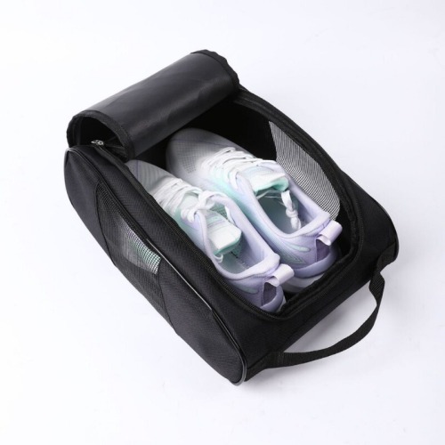 High-quality odorless fabric golf shoes bag, sport shoes bag, unisex breathable mesh shoe bag, travel storage bag