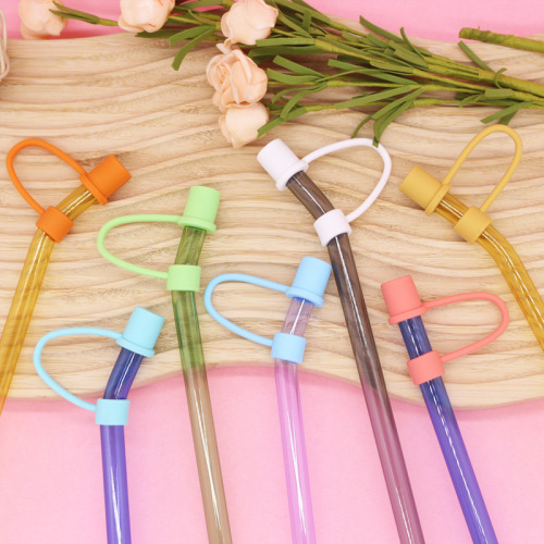 Cross-border new 10mm straw cap dust-proof plug, simple straw cap, food-grade silicone material straw cap