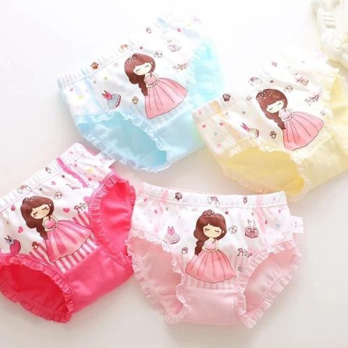 Children's underwear girls triangle cotton category A girls medium and large children's baby underwear girls boxer briefs wholesale